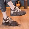 Sapatos Retrô de Pão de Solado Macio para Mulheres 2025 Primavera Novo Versátil Solado Grosso Leve Sapatos de Pai Casual Esportivo Sapatos Brancos