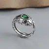 Europa y Estados Unidos Transfronterizos Exagerado Vintage Personalidad Anillo de Serpiente Abierto Ajustable Enroscado Anillo de Víbora Accesorios de Moda para Hombres y Mujeres
