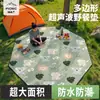 Esterilla hexagonal para suelo de tienda de campaña para uso en exteriores, Esterilla octogonal de camping, Refrigeración y aislamiento térmico para exteriores, Esterilla ultrasónica a prueba de humedad