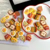 Hambúrguer Batata Frita Biscoito Comida de Brinquedo de Simulação Acessórios de Resina DIY Gel de Creme Capa de Celular Adesivo Queijo Pizza Acessórios