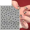 Beleza Completa Transfronteiriça Novos Adesivos de Nail Art Ins Desenho Animado Mini Estrela Pentagrama Adesivos de Nail Art