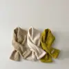 Cachecol infantil coreano Qiunan, cor sólida fofa, quente de tricô, protetor de pescoço à prova de vento para meninos e meninas, novo modelo de atacado