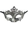 Máscara antigua de cabeza plana tallada dentada Príncipe jazz Corona pequeña hada princesa media cara máscara antigua griega romana