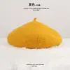 Boina de Color Sólido para Niños Lana para Mujer Todo Fósforo Otoño e Invierno Sombrero de Pintor Padre-Hijo para Niña Sombrero de Lana Sombrero de Lana