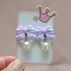 Aretes para Niñas, Clip para Oreja, Aretes Indoloros para Niñas Perforadas, Joyería de la Princesa Elsa, Lindos Aretes de Juguete para Niñas Pequeñas