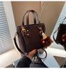 Bolso de Diseño Nicho Retro de Textura Avanzada 2024 Otoño e Invierno Nuevo Bolso de Mujer Popular en Internet Bolso Bandolera Bolso Tipo Cubo