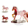 Standee Acrílico del Caballo del Zodiaco Adorno Artesanal Regalo de Año Nuevo Año del Caballo 2026 Festival de Primavera Transfronterizo