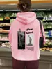 Talla Europea Transfronteriza Talla Europea Otoño e Invierno Europeo y Americano Con Capucha Estampado de Nueva York Sudadera de Manga Larga Bolsa Canguro