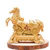 Artesanías de Metal para Riqueza Inmediata: Figura de Caballo, Símbolo de Prosperidad, Cubo Dorado, Decoración de Escritorio para Sala de Estar, Regalo de Ceremonia de Inauguración