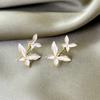 @Oferta Especial@ Aretes de Mariposa Nuevos y Modernos Estilo Coreano de Lujo Ligero para Mujer, Diseño Único con Sensación de Alta Gama, Aretes de Botón Populares