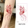 Nuevas Pegatinas de Tatuaje Temporales Mate de Flor de Mariposa Impermeables y a Prueba de Sudor Cubre Cicatrices Tatuaje Realista Flor de Tatuaje Brazo Espalda Tatuaje de Simulación