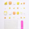 24 piezas de arte de uñas uña 2024 nuevo sensación de alta gama parche terminado uso original al por mayor caricatura linda transfronterizo