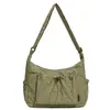 Bolso Cruzado de Moda Estilo Coreano para Niñas 2026 Nuevo Casual Versátil Bolso de Hombro Plegado Bolso Ligero Repelente al Agua