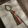 Nuevo Colgante de Cadena para Teléfono Móvil Estilo Chino para Mujeres Borla de Tíbet Tejida a Mano Llavero de Coche Accesorios de Cordón Terminados