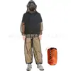 Roupa com Mosquiteiro para Camping, Roupa de Malha Respirável para Caminhada ao Ar Livre, Traje de Proteção, Conjunto de Seis Peças, Dobrável e Portátil, Anti-Mosquito