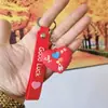 Muñeco Corazón de Amor 3D Llavero del Día de San Valentín Colgante para Bolsa Dibujo Animado Llavero Qixi Festival Amor para Parejas