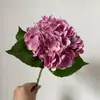 Flores Artificiais de Alta Qualidade com Toque Realista, Flores Artificiais de Hortênsia para Decoração de Sala de Estar e Mesa de Jantar, Adereços para Fotografia, Flores Artificiais de Hortênsia