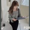 Camisa Feminina de Manga Longa Outono Inicial 2026 Estilo Retro Hong Kong Versátil Solta Simples Casual Camisa Top Estiloso