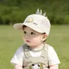 Chapéu de Bebê Primavera e Verão Fino Secagem Rápida Respirável Aba Macia Boné de Beisebol para Meninos e Meninas Bonito Desenho Animado Boné de Beisebol Chapéu de Sol