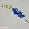 Sino de vento artificial sino-flor tubular pendurado com linhas florais delicadas e dinâmicas, adequado para arranjos florais de casamento