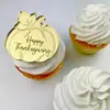 Decoração de Cupcake de Acrílico Estilo Ins Transfronteiriço Marcação de Ação de Graças Suprimentos de Festa Enfeites de Decoração de Bolo