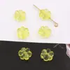Color Transparente Acrílico Agujero Recto Seis Pétalos Cuentas DIY Cadena de Teléfono Móvil con Cuentas Llavero Accesorios Accesorios