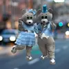 Casal estrangeiro urso desenho animado boneca roupas masculinas e femininas boneca de caminhada roupas de performance adulto urso COS adereços roupas