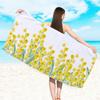 Toalla de playa de rizo estampado de doble cara para comercio exterior, microfibra transfronteriza para adultos, toalla de baño para natación, venta al por mayor, secado rápido, terciopelo de doble cara