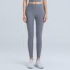 Pantalones de yoga transfronterizos europeos y americanos para mujer, lijado desnudo, de secado rápido, transpirables, ajustados, color melocotón, para correr, pantalones deportivos de fitness.