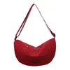 Bolso Bandolera Bolso Dumpling para Mujer 2026 Nuevo Ligero Pequeño Deportivo Rojo Bolso de Pecho Gran Capacidad Nylon Bolso Casual