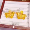 Loja de Ouro Mesmo Estilo Ouro Areia Pingente de Diamante "Fique Rico Rapidamente" Novo Estilo Chinês Luxo Leve Cadeia de Suéter Zodíaco Cavalo Pingente