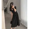 Vestido de Mujer 2026 Verano Nuevo Hueco Estilo Francés Elegante Diseño Adelgazante Cintura Ceñida Estilo Hepburn Vestido Largo Verano Nicho