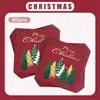 Edição Limitada de Natal Fundo Vermelho Estampa de Árvore Dourada Guardanapos de Papel Guardanapos para Decoração de Festa de Feriado Guardanapos de Papel Descartáveis de Polpa de Madeira Espessada