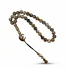 Pulsera de Cuentas de Oración Transfronteriza de Arabia Saudita con 33 Cuentas, Cuentas de 12*12mm, Pulsera Hecha a Mano de Coral de Imitación, Joyería de Cuentas de Oración