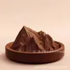 Difusor de Aroma de Madera Maciza Montaña Kunlun de Rizhao Difusor de Aceite Esencial para Coche Decoración de Escritorio para Dormitorio Regalo de Cumpleaños