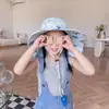 Bonitos Sombreros de Sol de Dibujos Animados para Niños, Sombreros de Sol para Exteriores para Niños y Niñas, Protección Solar para el Cuello en Verano, Sombreros de Pescador con Protección Solar al por Mayor