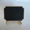 Artesanato em Madeira Transfronteiriço Quadro Negro Mini Criativo Pequena Tábua de Desenho Enfeites Enfeites de Madeira para Casa Decoração de Quadro de Mensagens