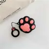 Garras de gato de desenho animado tridimensionais para Apple AirPods pro 3ª geração AirPods 1ª/2ª geração pegadas capa protetora para fone de ouvido