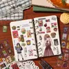 Serie Tienda de Snacks Deliciosos Pegatinas Impermeables de PET Pegatinas de Película con Encaje y Brillo Decoración de Diario Transfronteriza Pegatinas de Snacks