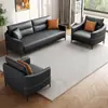 Sofá de Oficina Simple Moderno Área de Descanso de Negociación Recepción Comercial Ocio Pequeña Empresa Recepción Combinación de Mesa de Café