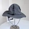 Sombrero de Senderismo de Secado Rápido para Protección Solar al Aire Libre para Hombres y Mujeres en Verano Sombrero de Pescador Simple para Senderismo y Camping Sombrero de Tela con Protección Solar y Sombrilla