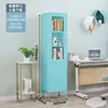 Mueble aparador moderno minimalista de acero blanco mueble alto estilo industrial cómoda armario de balcón armario para ventanal bajo mueble mueble de almacenamiento