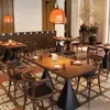 Mesas y sillas comerciales para tabernas y restaurantes, restaurante de té retro, mesas y sillas para salones privados de hotel, mesas y sillas de bar estilo americano, sillas de madera maciza
