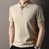 Hengyuanxiang Camiseta 100% Algodão Penteado Manga Curta Masculina 2025 Verão Nova Camiseta de Cor Pura Camiseta Masculina Roupa Masculina de Verão
