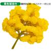 Folha de ginkgo varanda interna folha de árvore falsa galho de plástico engenharia paisagismo casamento decoração de flores falsas planta verde