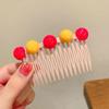 Peine para el cabello roto con nuevo estilo de celebridad de Internet, accesorio para el cabello para niña, con flequillo, para el verano, con horquilla, para el tocado, para insertar un peine, accesorios para el cabello para niña.