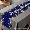 Camino de Mesa Transfronterizo de Nuevo Estilo con Acabado de Alta Gama, Mantel de Cumpleaños de Dibujos Animados, Mantel Individual para Mesa de Comedor, Decoración de Sala de Estar, Decoración de Fiesta, Camino de Mesa Personalizado