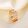 Anillo de Lujo Ligero de Moda Coreana Tendencia en Tiktok con Microincrustaciones de Diamante y Madreperla para Mujer con Acabado de Alta Gama Que No Se Desvanece