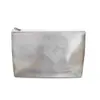 Bolsa Cosmética Blanca Duradera Monedero Compacto Bolso de Mano Estilo Ins para Niña Bolsa de Almacenamiento Multiusos Portátil de Viaje