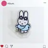 Clip de Plástico de Conejo Miffy Lindo Dibujo Animado Acrílico Chica Carpeta Miffy Nuevo Doble Cara Alta Definición Periférico de Anime